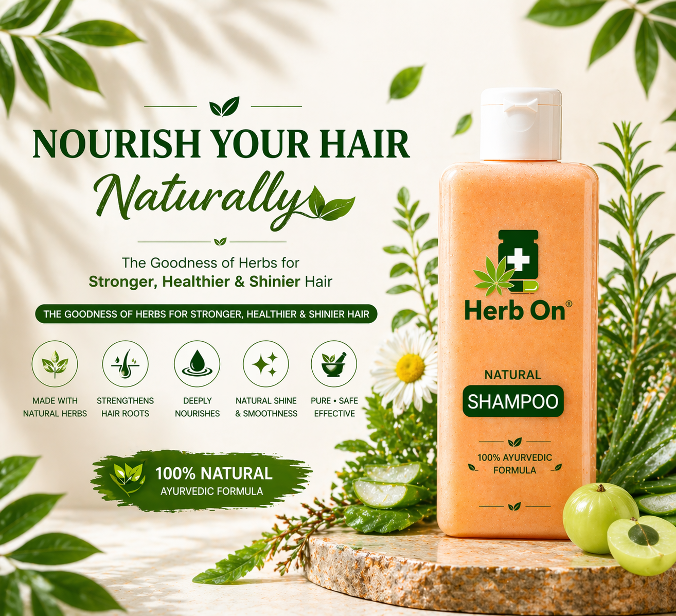 Herb On Naturals Herb On Shampoo mobile banner
